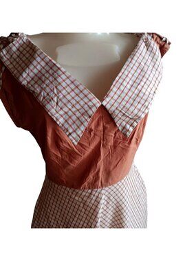 True Vintage Dress 50's Women's 8 Fashion Frocks Checkered Country Party Dress